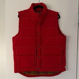 Toad&Co Red Quilted Vest